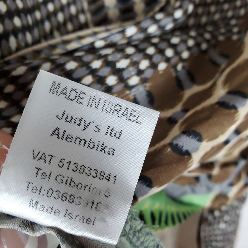 Alembika Button Up Tunic Top Size 1 US 6-8 Pistachio Long Sleeve Blouse READ DES - Picture 10 of 15